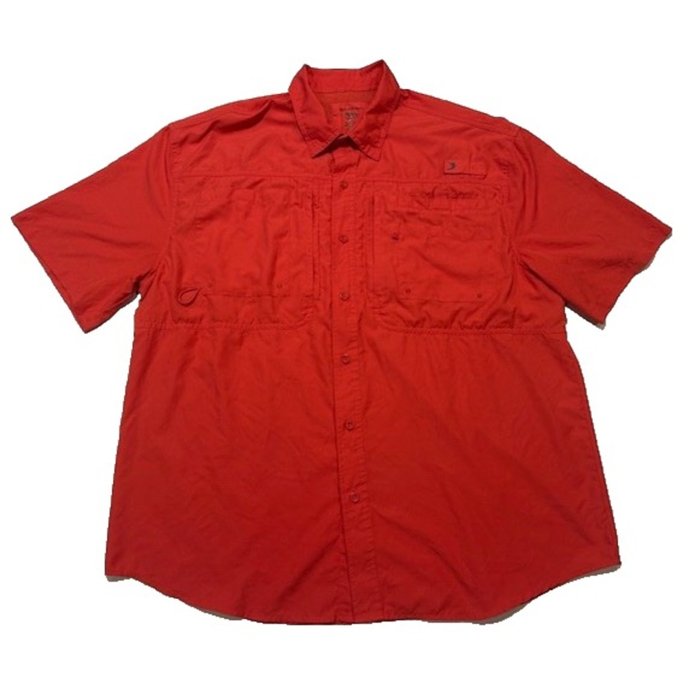 Reel Legends Mens Fishing Angler Shirt Vented Quick Dry Zipped Pockets - Size XL